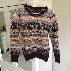J.Crew Multi-Colored Sweater with Sequin Details